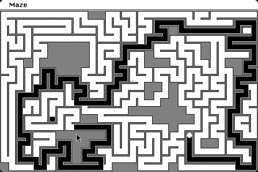 Amazing, a maze-tracing game by Steve Capps